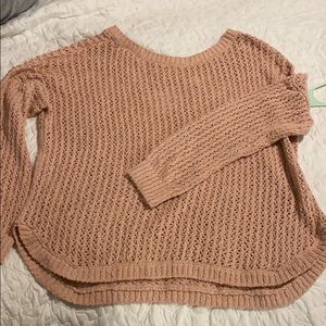 Open Stitch Cross Back Hollister Sweater Sz L